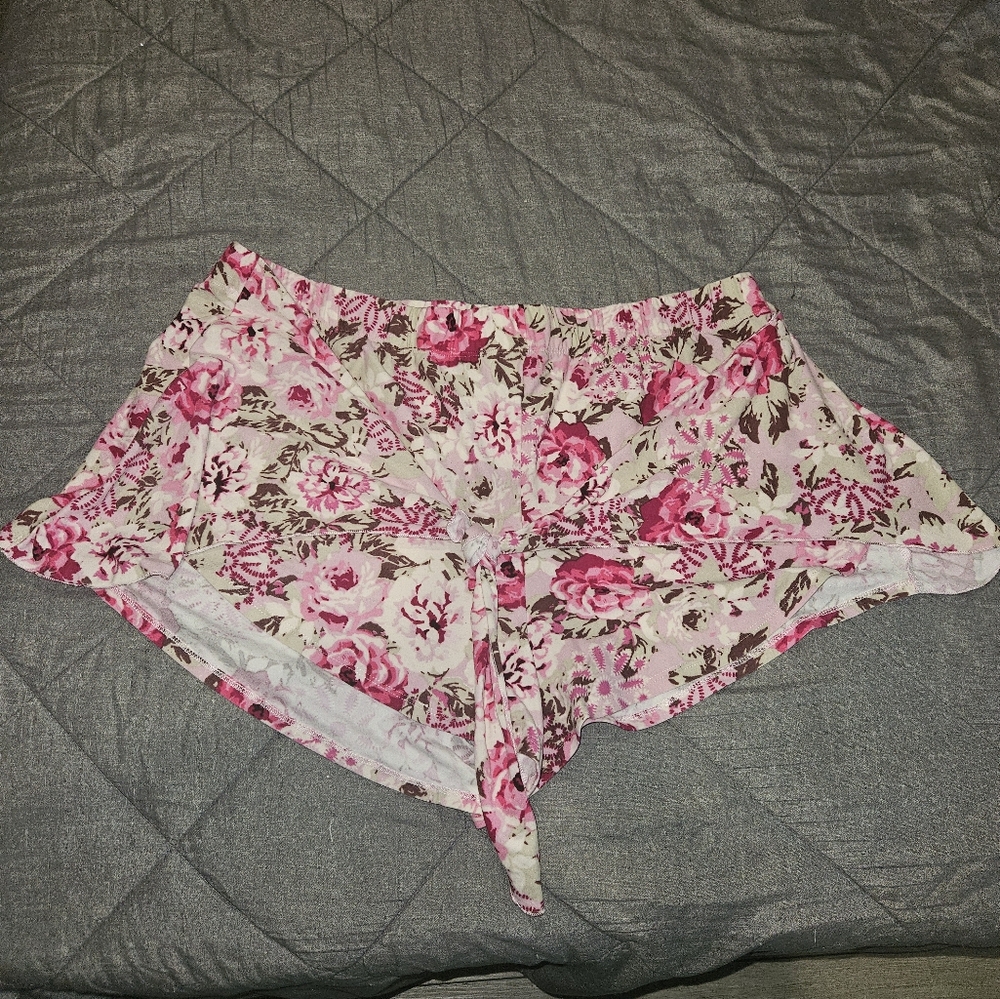 Floral Pink Women's Sleep Shorts